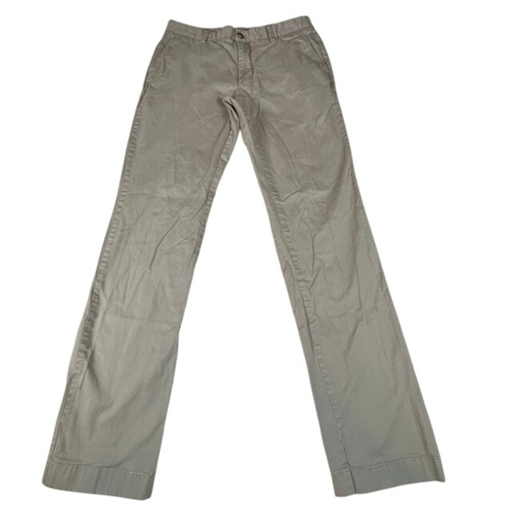 Vineyard Vines Men's Khaki Flat Front Chino Dress Pants 32x34 Casual Stretch
